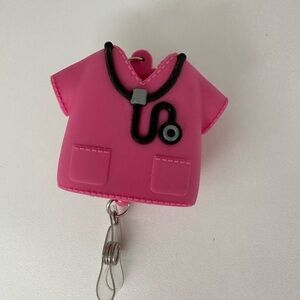 Pink Scrub PocketBac  Badge Holder Hand Sanitizer Holder Bath and Body Works